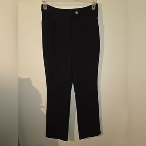 Donna Karan Black Textured Pants